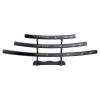 Set 3 Katanas Décoratifs Style Goemon - Bois Noir