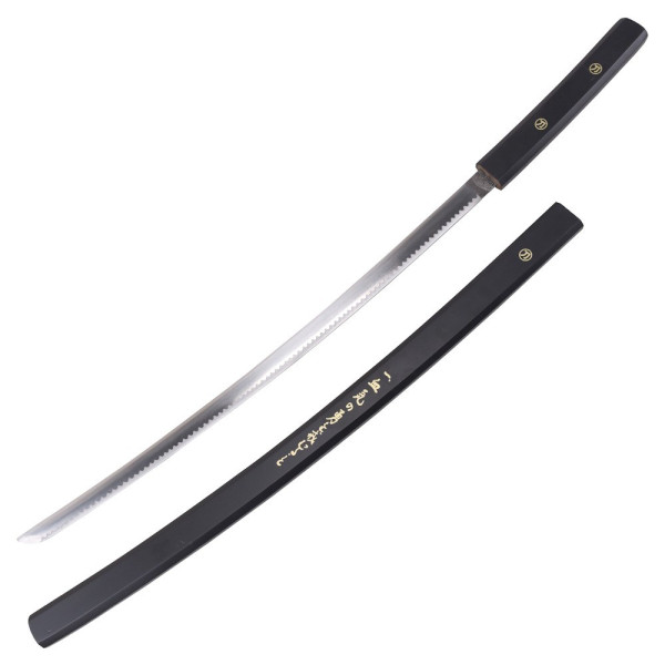 Set 3 Katanas Décoratifs Style Goemon - Bois Noir