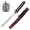 Set Katana Wakizashi Tanto rouge décoratif avec support