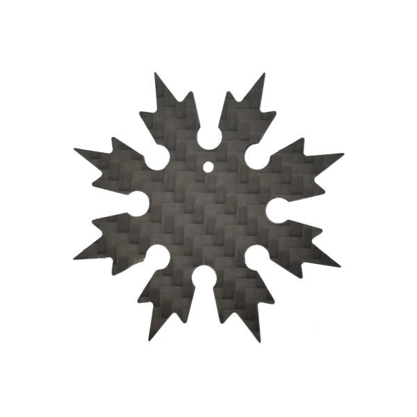 Shuriken 8 Branches en Fibre de Carbone : Légèreté et Précision