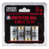 Cartouches Mini Defend-Ball Cal. 12/50 élastomère x4
