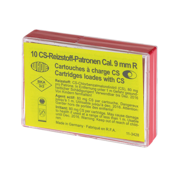 Cartouches 9 mm RK Gaz CS WADIE – Boîte de 10