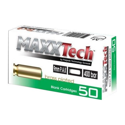 Balles à blanc 9 mm PA Armsco x50 – 400 bars fiables