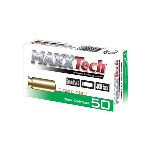 Balles à blanc 9 mm PA Armsco x50 – 400 bars fiables