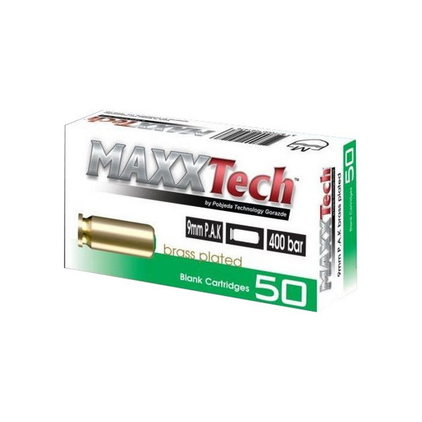 Balles à blanc 9 mm PA Armsco x50 – 400 bars fiables