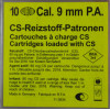 Cartouches 9mm PA Gaz CS WADIE x10 – Défense non létale