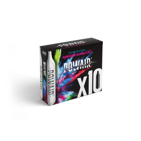 Cartouches CO2 12gr POWAIR – Boîte de 10 capsules fiables