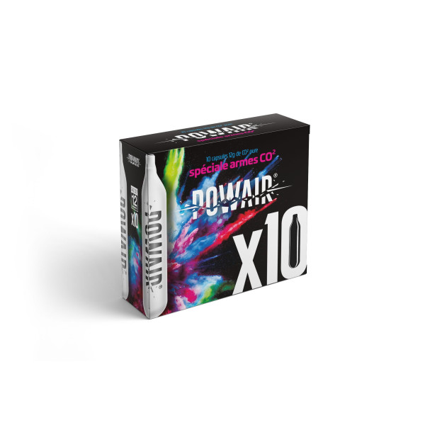 Cartouches CO2 12gr POWAIR – Boîte de 10 capsules fiables