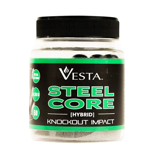 Billes Steel Core cal. 50 Vesta x50 – trajectoire stable