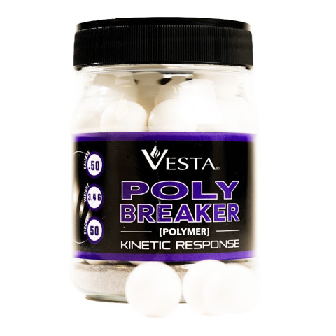 Billes Polybreaker cal.50 VESTA x50 – non létales fragiles