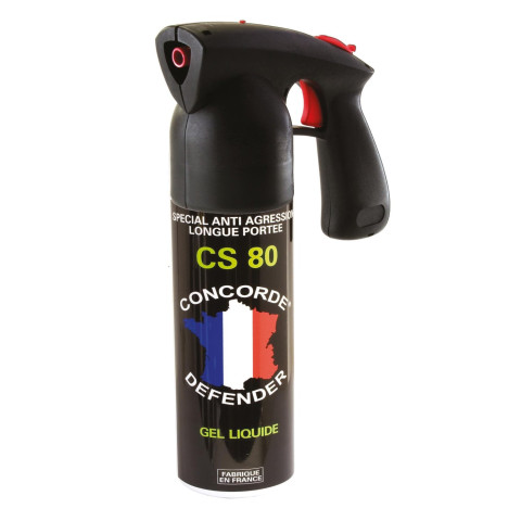 Gel lacrymogène CS 300 ml Concorde Defender avec poignée