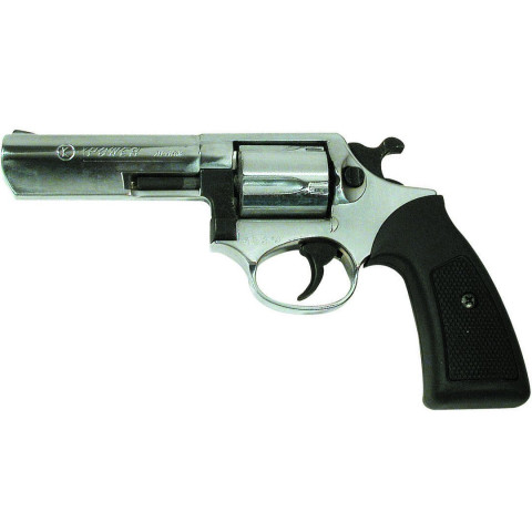 Kimar Power 9mm Chrome – revolver à blanc barillet chromé