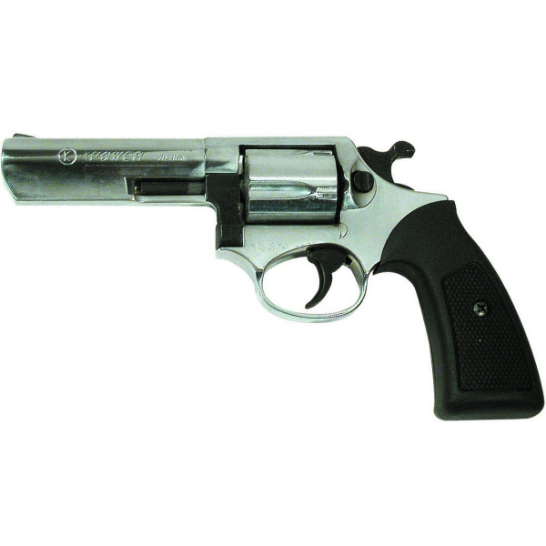 Kimar Power 9mm Chrome – revolver à blanc barillet chromé