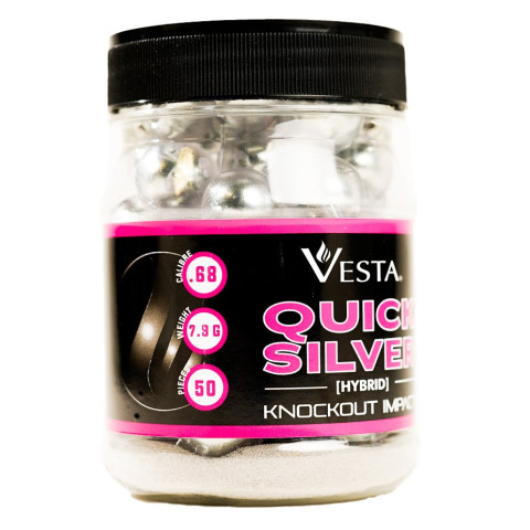 Billes Vesta Quicksilver cal.68 x50 pour lanceur défense