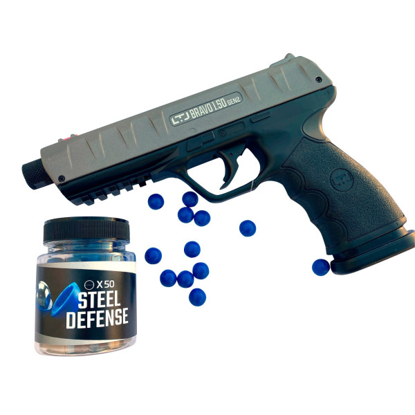 Billes en acier de défense Praga Technology Steel Defense C50 – Lot de 50