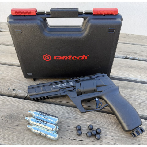 Pack revolver CO2 Snowpeak CP300 13 joules avec cartouches C50, billes et mallette
