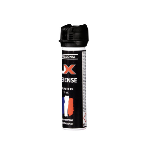 Bombe lacrymogène UX gel CS 75 ml à capot clapet