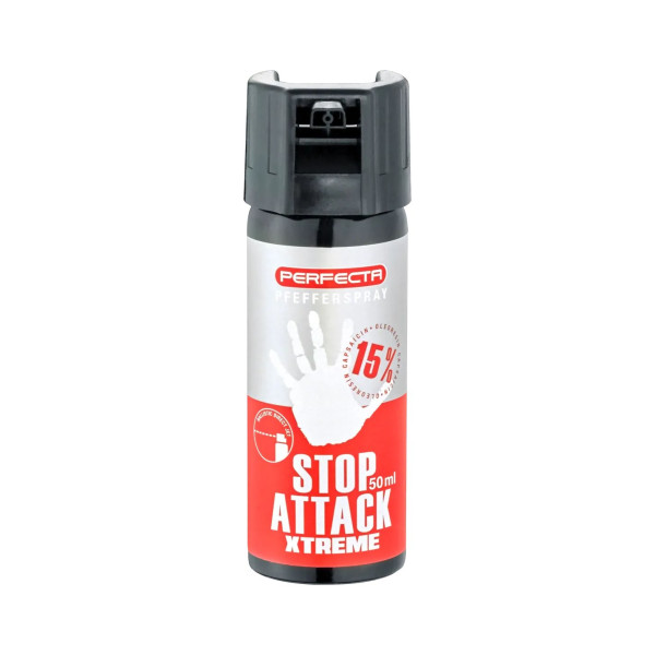 Bombe lacrymogène gel poivre Perfecta Stop Attack Xtreme 50 ml