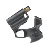 Kit pistolet PGS II Black Prepared 2 Protect P2P avec lampe 200 lumens et bombe poivre 11 ml