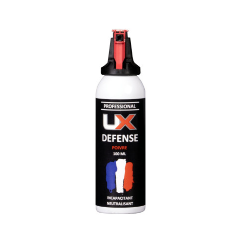 Bombe lacrymogène gel poivre UX Pro Accusol 100 ml