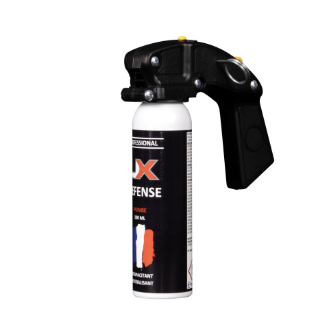 Bombe de défense gel poivre UX Pro 100 ml poignée standard