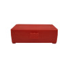 Boîte de rangement 50 munitions calibre 9mm rouge Megaline