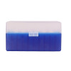 Boîte de rangement munitions Megaline calibre 243 bleue couvercle transparent 50 cartouches