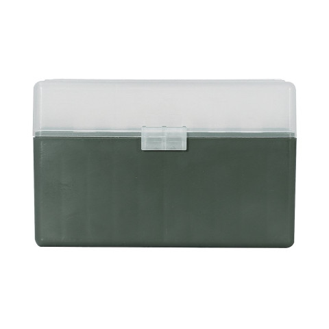 Boîte de rangement munitions Megaline calibre 30-06 couvercle transparent 50 cartouches