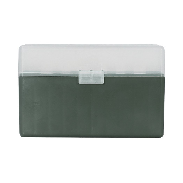 Boîte de rangement munitions Megaline calibre 30-06 couvercle transparent 50 cartouches
