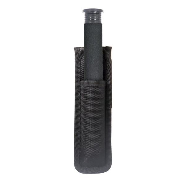 Matraque télescopique Clovx 21 pouces en acier trempé avec étui 360° et bouton poussoir