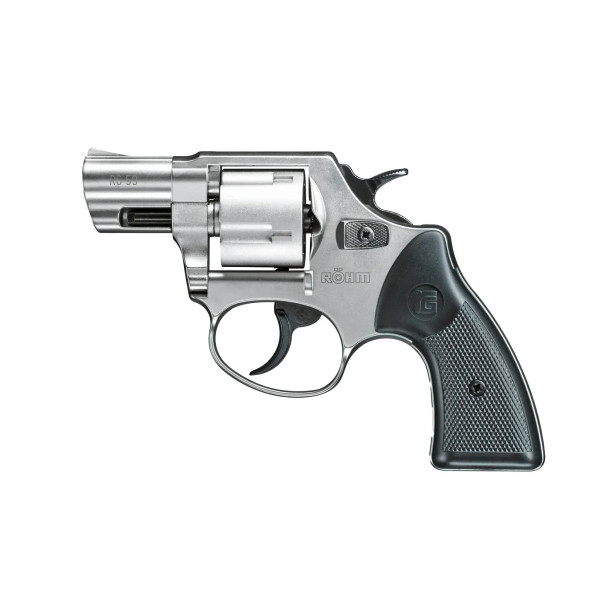 Révolver à blanc Rohm RG 59 calibre 9 mm finition aluminium chromé