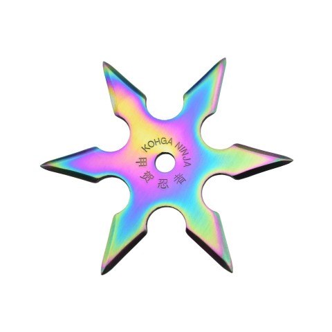 Shuriken Ninja 6 Branches : Précision et Style en Acier 420