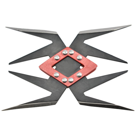 Shuriken Ninja 4 Branches : Précision et Élégance Acier 420