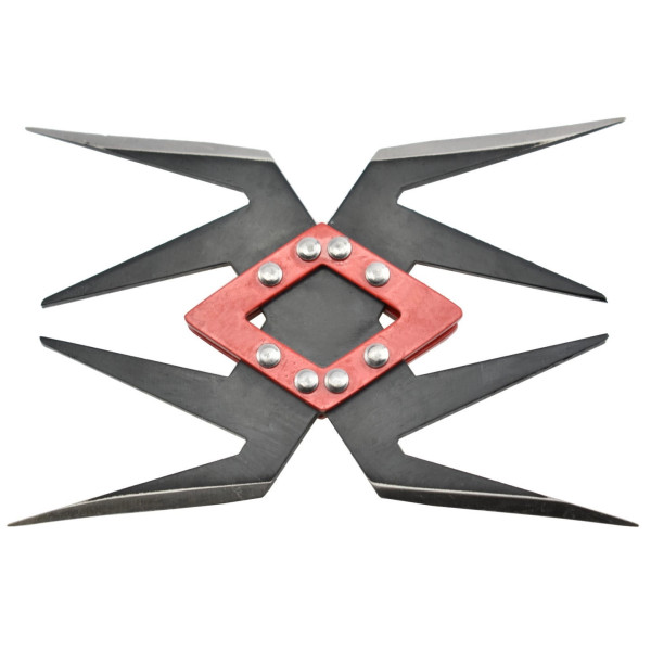 Shuriken Ninja 4 Branches : Précision et Élégance Acier 420