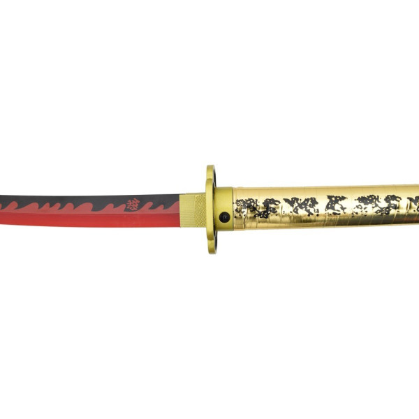 Katana LED Yoriichi Demon Slayer en bambou, éclairage progressif