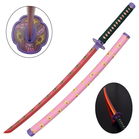 Katana ornemental Kokushibou LED - Demon Slayer