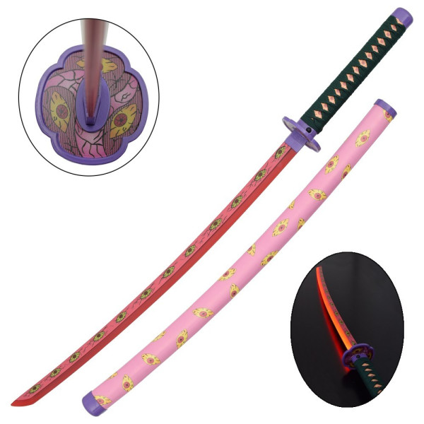 Katana ornemental Kokushibou LED - Demon Slayer