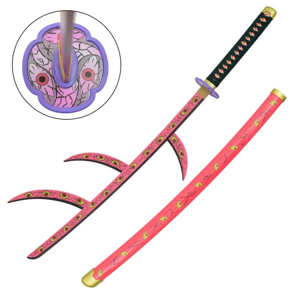 Katana Kokushibo Demon Slayer lame bambou 68 cm déco