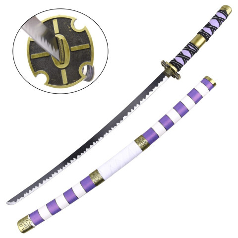 Katana Nidai Kitetsu réplique One Piece Luffy à collectionner
