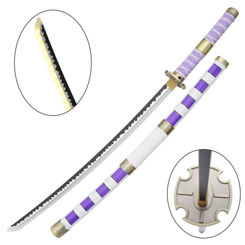Katana ornemental One Piece LED en bambou décoratif