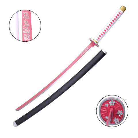 Katana ornemental Demon Slayer - Kanao acier carbone