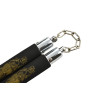 Nunchaku Noir en Mousse : Entraînement Sûr et Léger, 30 cm