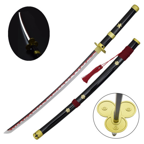 Katana ornemental LED Enma Zoro One Piece - bambou