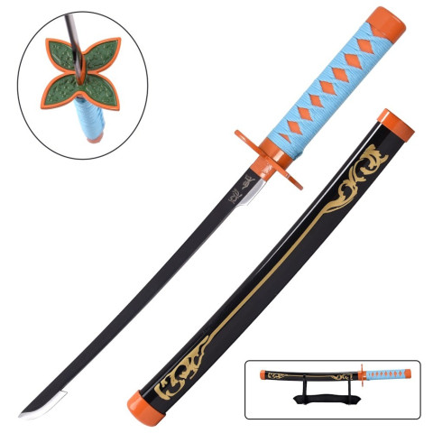 Mini katana Shinobu Kochou en bambou, replica Demon Slayer