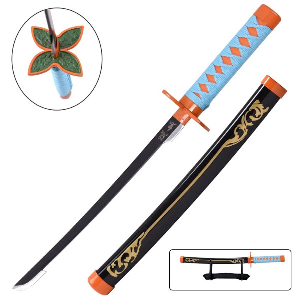 Mini katana Shinobu Kochou en bambou, replica Demon Slayer