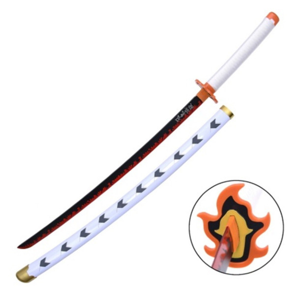 Katana ornemental lame bambou style Rengoku Demon Slayer