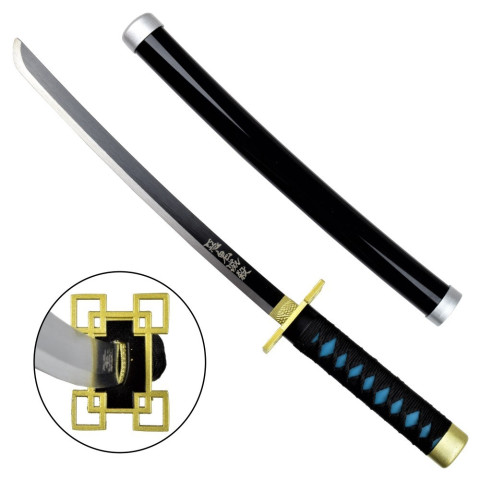 Mini Katana ornemental Demon Slayer - lame bambou déco