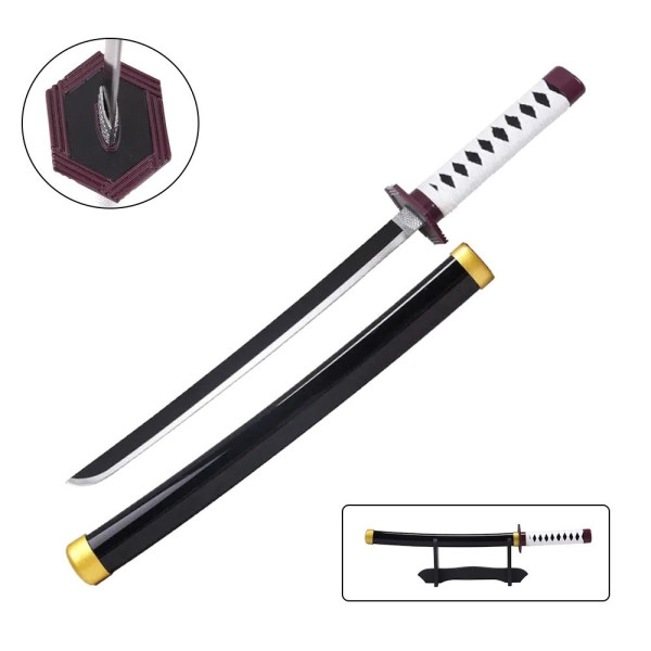 Mini katana Giyu Tomioka en bambou, idéal collection