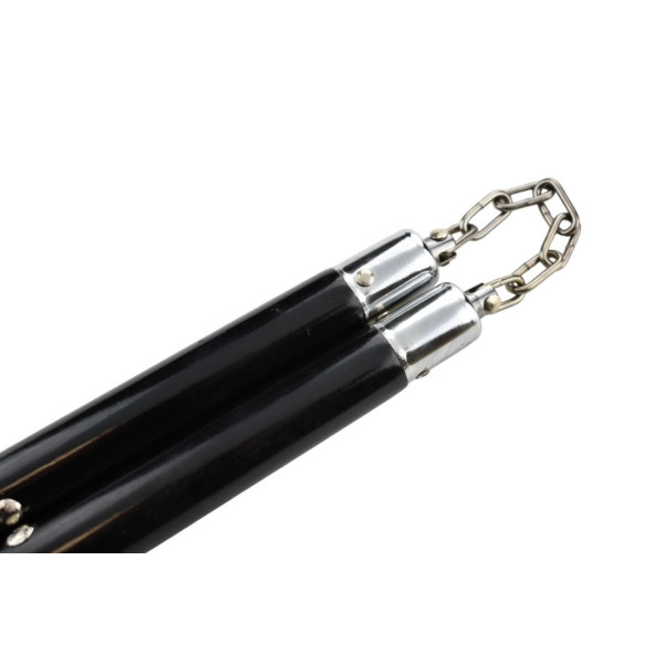 Nunchaku Noir en Bois : Précision et Durabilité Inégalées