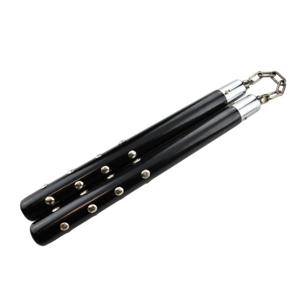 Nunchaku Noir en Bois : Précision et Durabilité Inégalées
